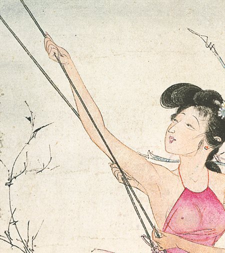 李盼盼-胡也佛的仕女画和最知名的金瓶梅秘戏图